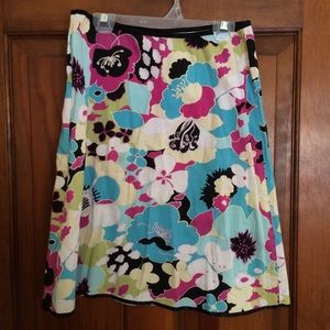 Flower pattern skirt